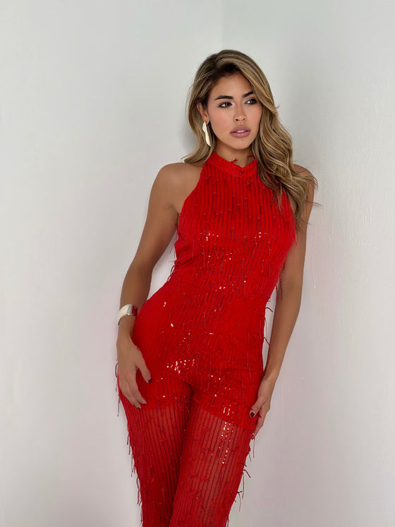 Rubi Sequin Jumpsuit