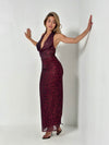 Cheetah Burgundy Dress