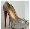 Christian Louboutin Silver Python Heels