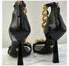 Versace Medusa Nappa gold chain heels