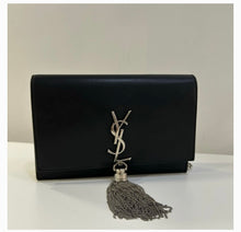  YSL Yves Saint Laurent small Monogram Kate Tassel Satchel Black