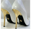 Versace Medusa White Pointed toe pump Heels